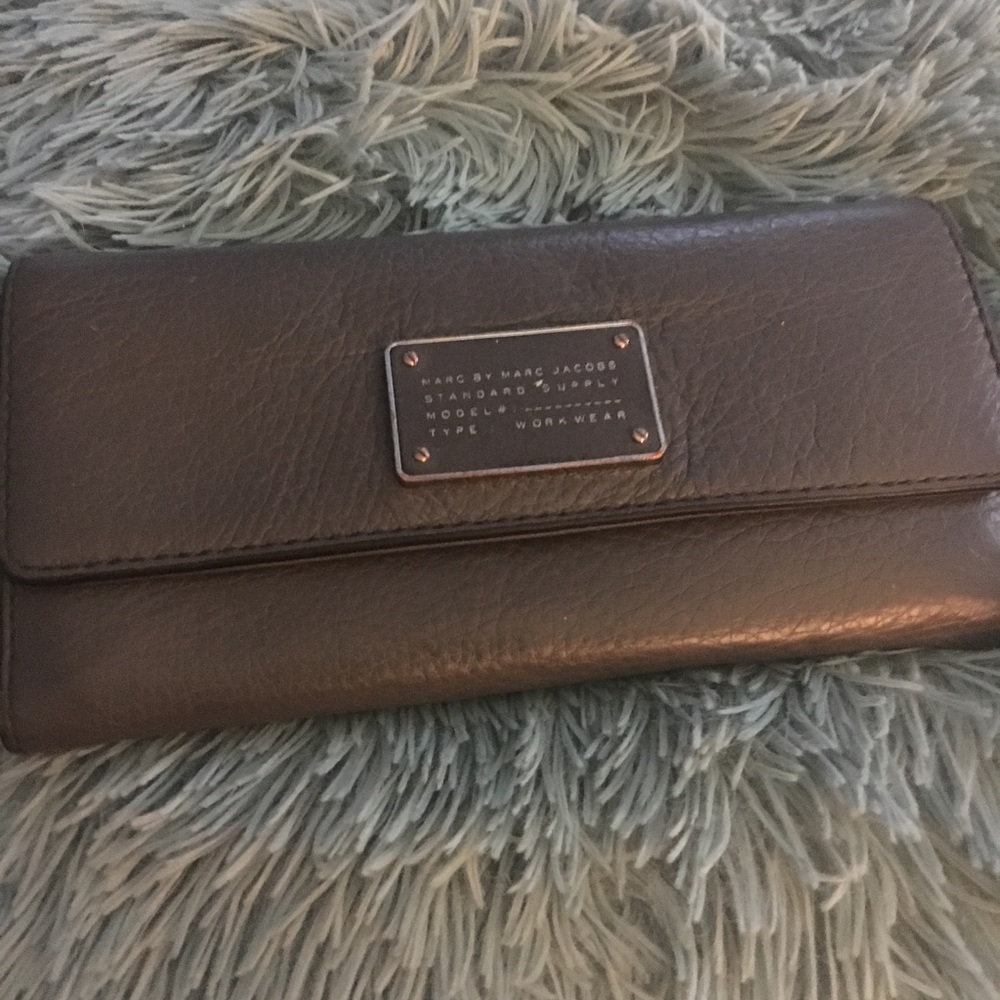 Grey leather Marc Jacobs wallet